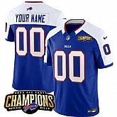 Men & Women & Youth Buffalo Bills Active Player Custom Blue White 2023 F.U.S.E. AFC East Champions Ptach Football Stitched Jersey,baseball caps,new era cap wholesale,wholesale hats